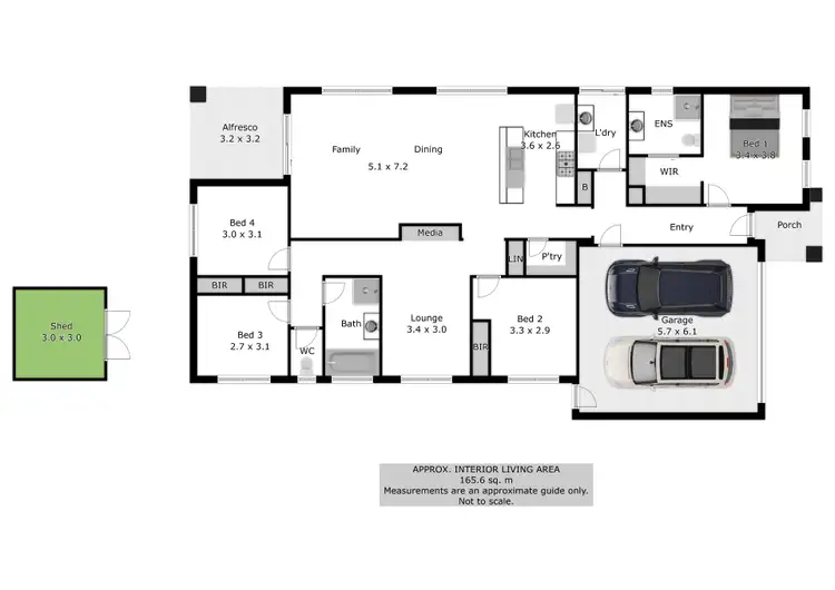 Floorplan of Homely house listing, 21 Murray Way, West Wodonga VIC 3690