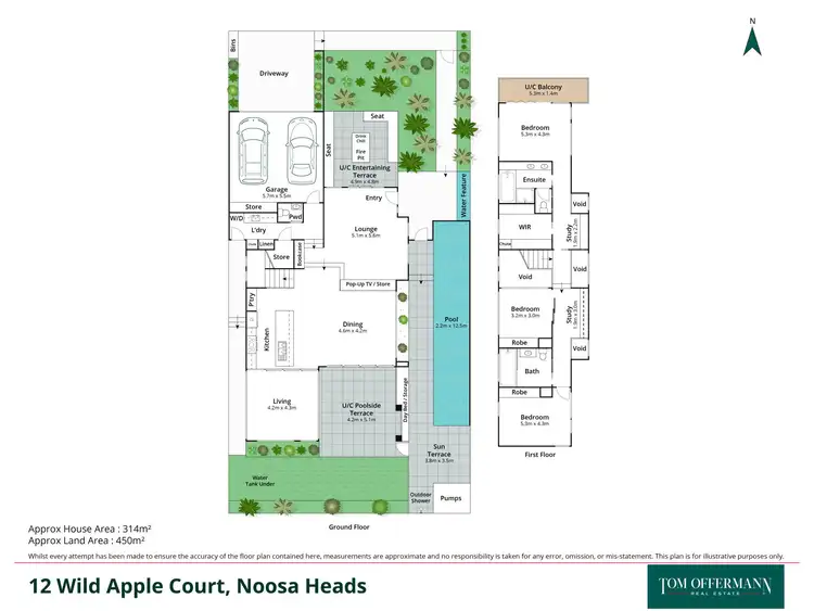 Floorplan of Homely house listing, 12 Wild Apple Court, Noosa Heads QLD 4567