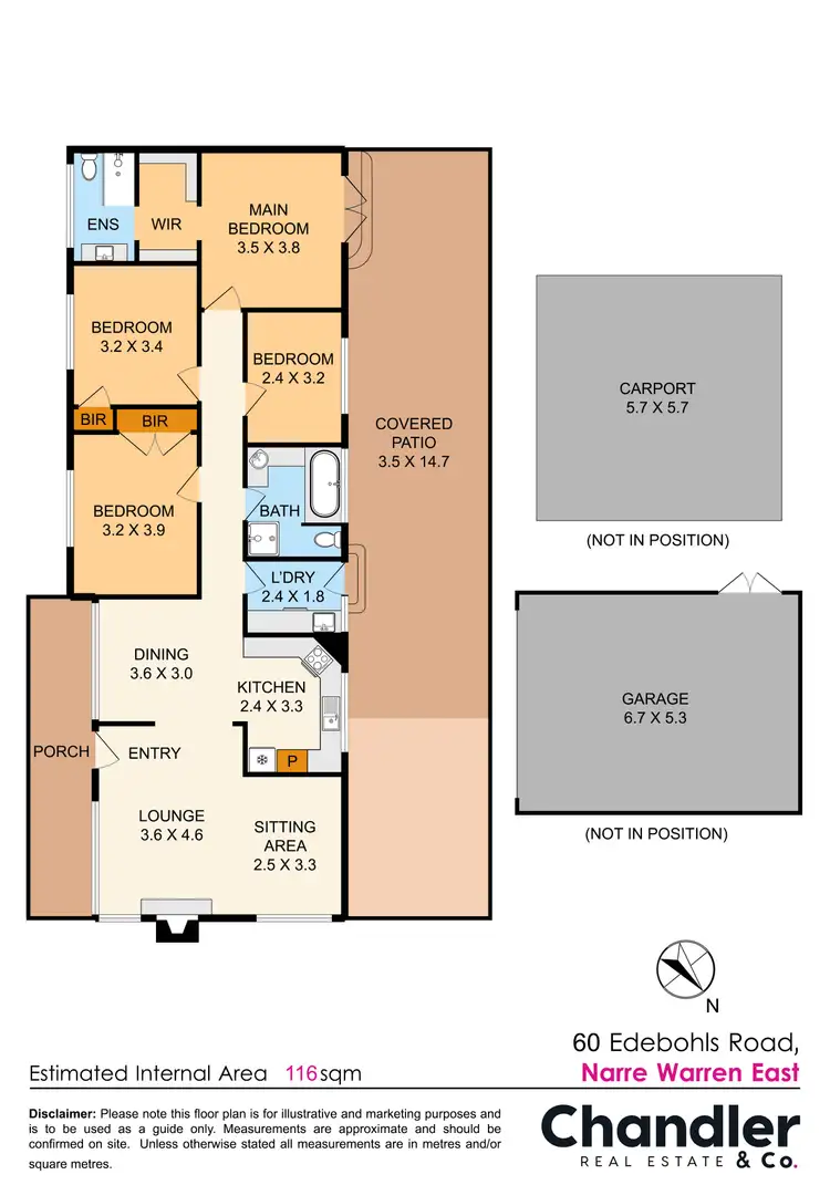 Floorplan of Homely house listing, 60 Edebohls Road, Narre Warren East VIC 3804