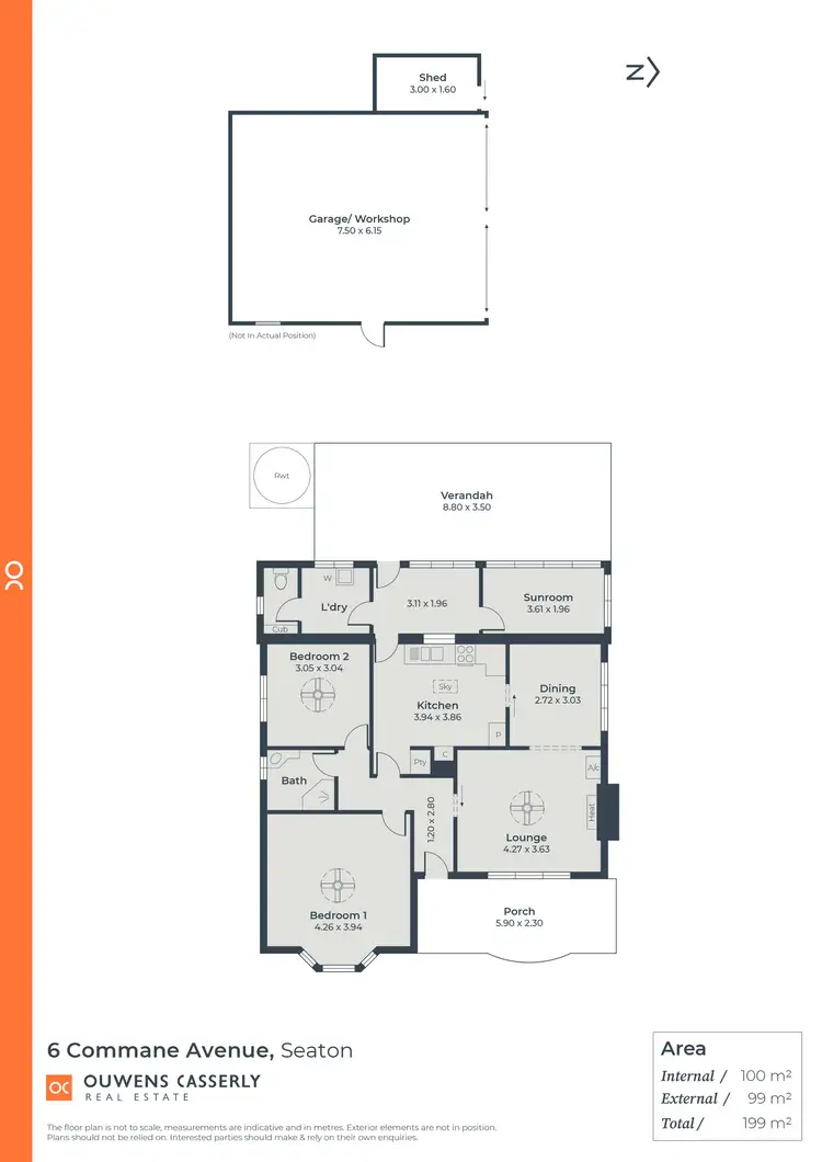 Floorplan of Homely house listing, 6 Commane Avenue, Seaton SA 5023