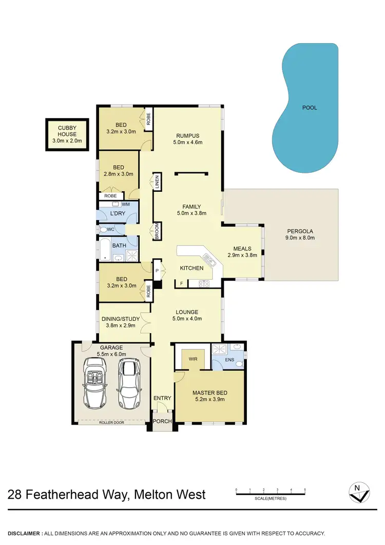 Floorplan of Homely house listing, 28 Featherhead Way, Harkness VIC 3337