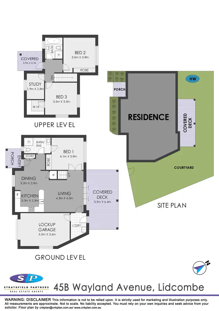 Floorplan of Homely townhouse listing, 45B Wayland Avenue, Lidcombe NSW 2141