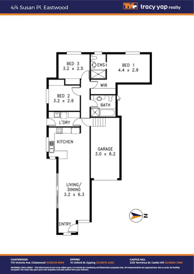 Floorplan of Homely villa listing, 4/4 Susan Place, Eastwood NSW 2122