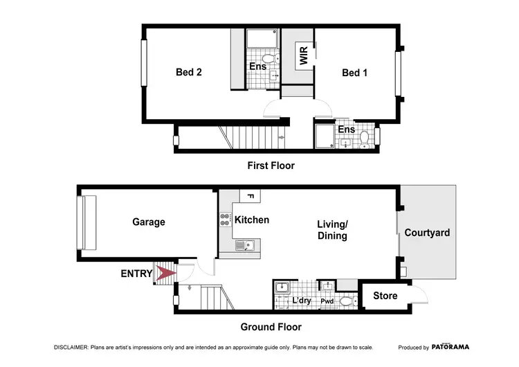 Floorplan of Homely townhouse listing, 12/1 Thurralilly Street, Queanbeyan East NSW 2620