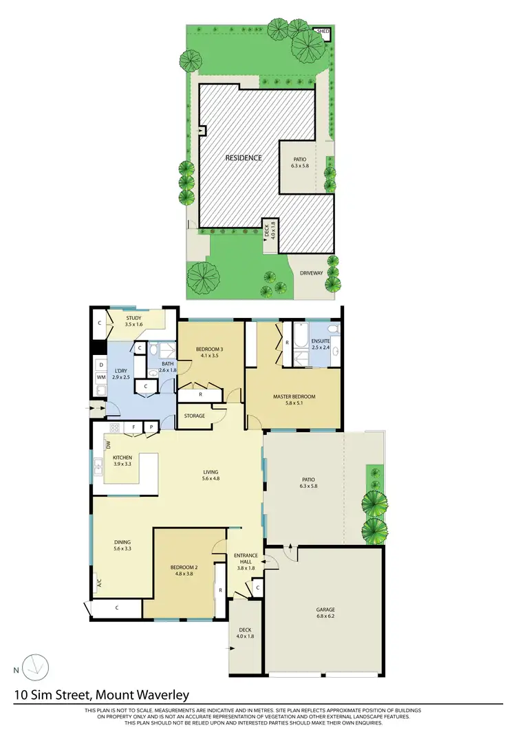 Floorplan of Homely house listing, 10 Sim Street, Mount Waverley VIC 3149