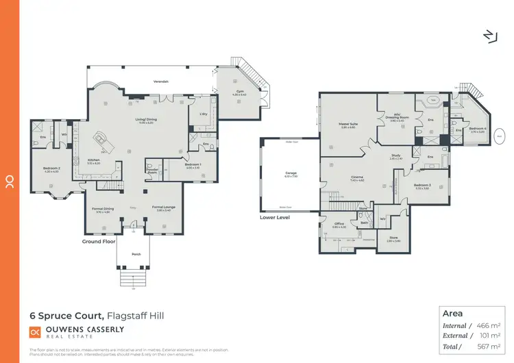 Floorplan of Homely house listing, 6 Spruce Court, Flagstaff Hill SA 5159