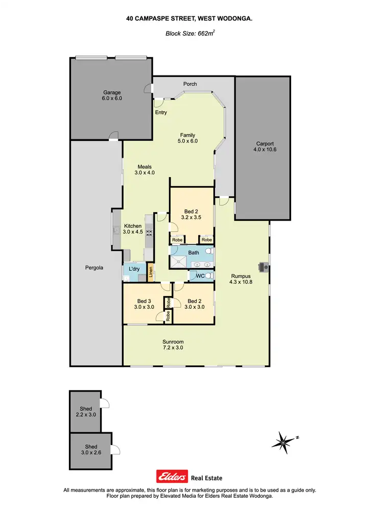 Floorplan of Homely house listing, 40 Campaspe Street, Wodonga VIC 3690