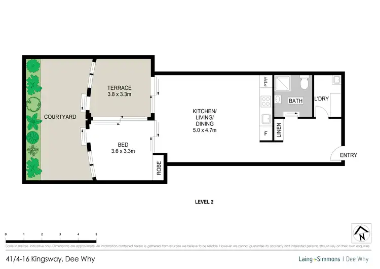 Floorplan of Homely unit listing, 41/4-16 Kingsway, Dee Why NSW 2099