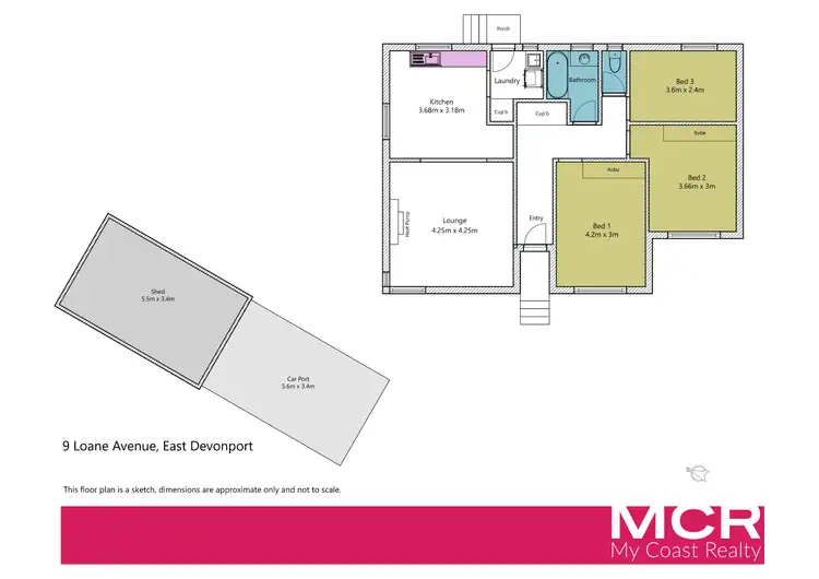 Floorplan of Homely house listing, 9 Loane Avenue, East Devonport TAS 7310
