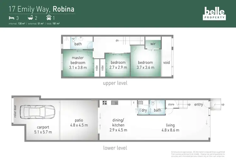 Floorplan of Homely townhouse listing, 17 Emily Way, Varsity Lakes QLD 4227