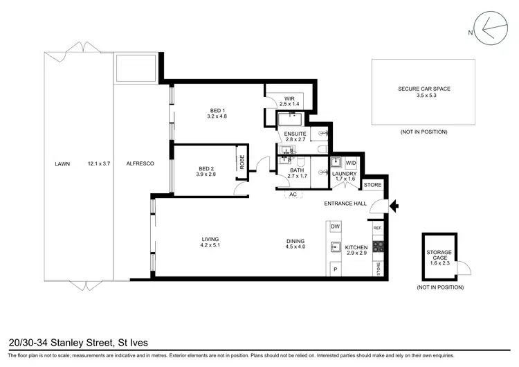 Floorplan of Homely apartment listing, 20/30-34 Stanley Street, St Ives NSW 2075