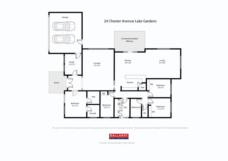 Floorplan of Homely house listing, 24 St Chester Avenue, Lake Gardens VIC 3355