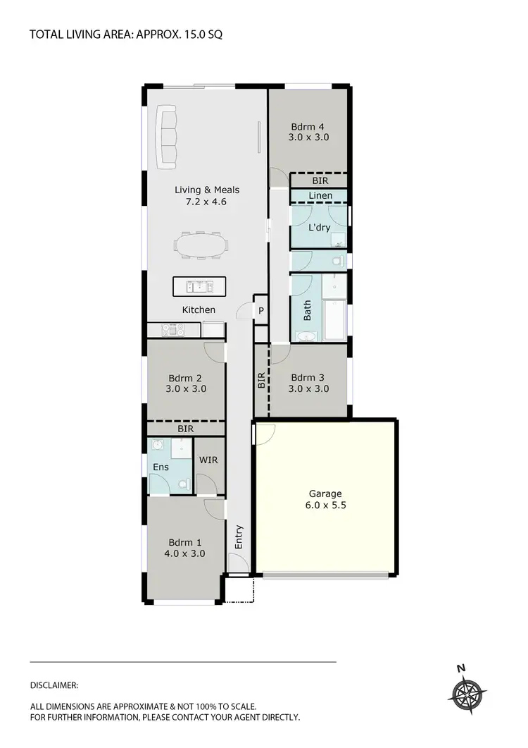 Floorplan of Homely house listing, 222 Elsworth Street, Mount Pleasant VIC 3350