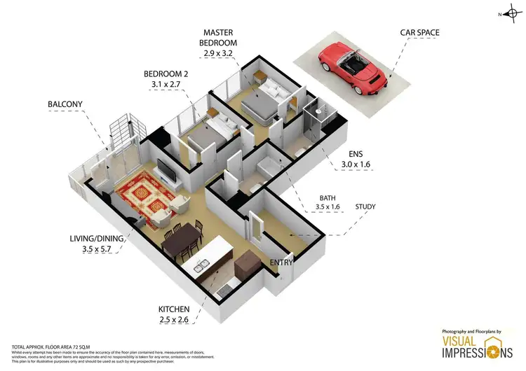 Floorplan of Homely apartment listing, 3104/133 City Road, Southbank VIC 3006