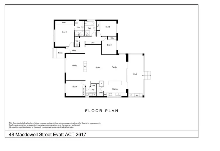 Floorplan of Homely house listing, 48 Macdowell Street, Evatt ACT 2617