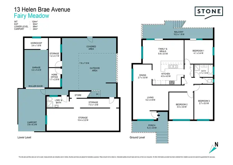 Floorplan of Homely house listing, 13 Helen Brae Avenue, Fairy Meadow NSW 2519