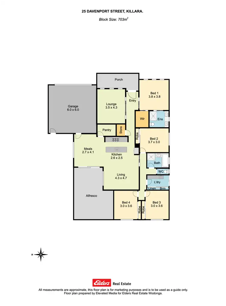 Floorplan of Homely house listing, 25 Davenport Street, Killara VIC 3691