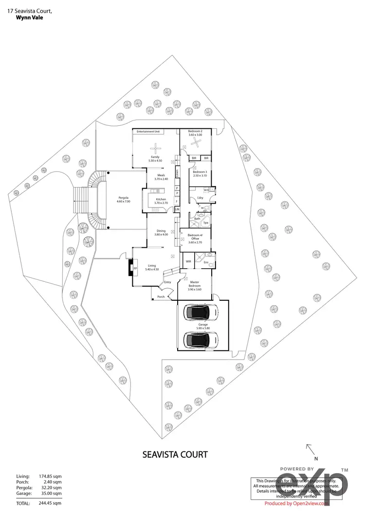 Floorplan of Homely house listing, 17 Seavista Court, Wynn Vale SA 5127