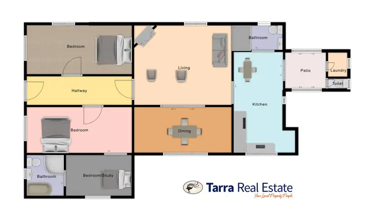 Floorplan of Homely rural property listing, 345 Lower Jack Road, Jack River VIC 3971