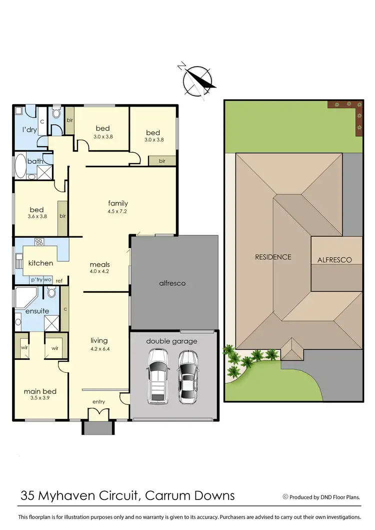 Floorplan of Homely house listing, 35 Myhaven Circuit, Carrum Downs VIC 3201