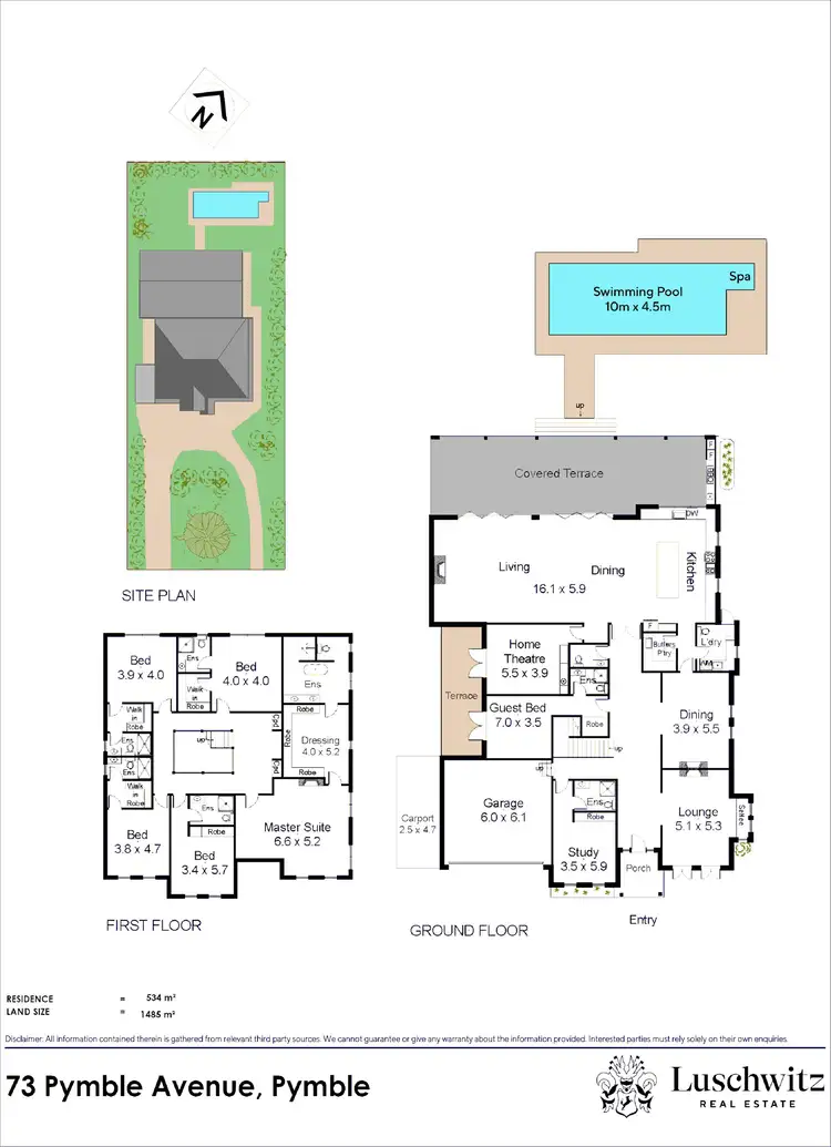Floorplan of Homely house listing, 73 Pymble Avenue, Pymble NSW 2073