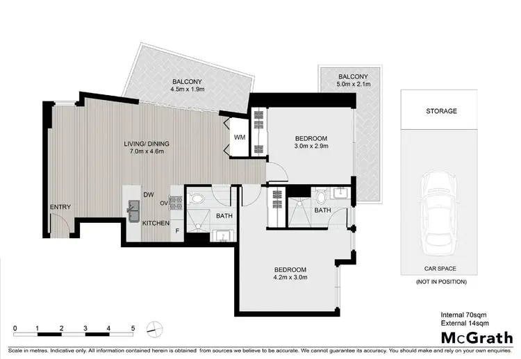 Floorplan of Homely apartment listing, 302B/2 Wests Road, Maribyrnong VIC 3032