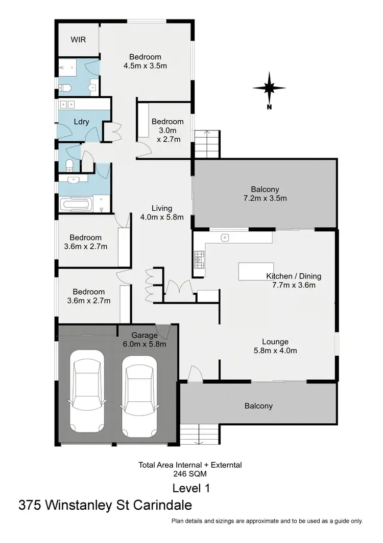 Floorplan of Homely house listing, 375 Winstanley Street, Carindale QLD 4152