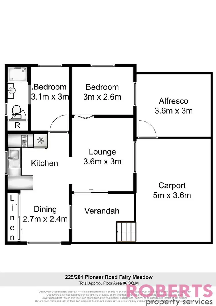 Floorplan of Homely unit listing, 225/201 Pioneer Road, Fairy Meadow NSW 2519