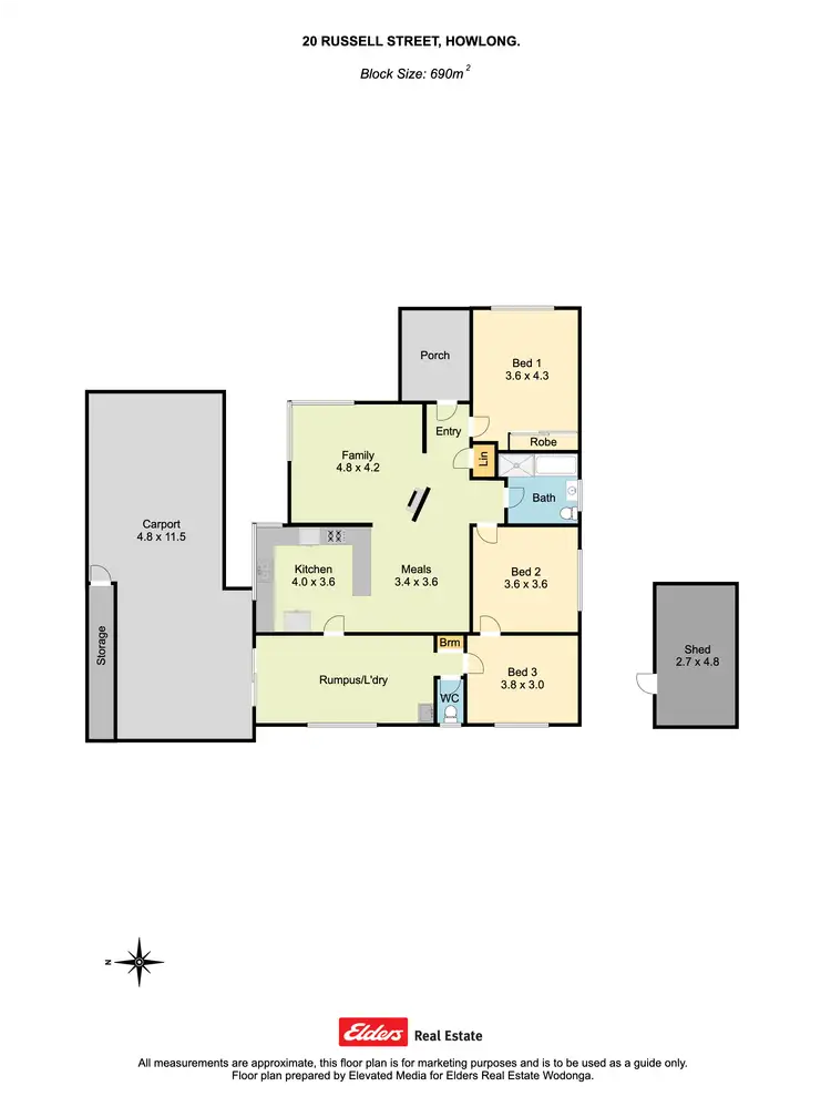 Floorplan of Homely house listing, 20 Russell Street, Howlong NSW 2643