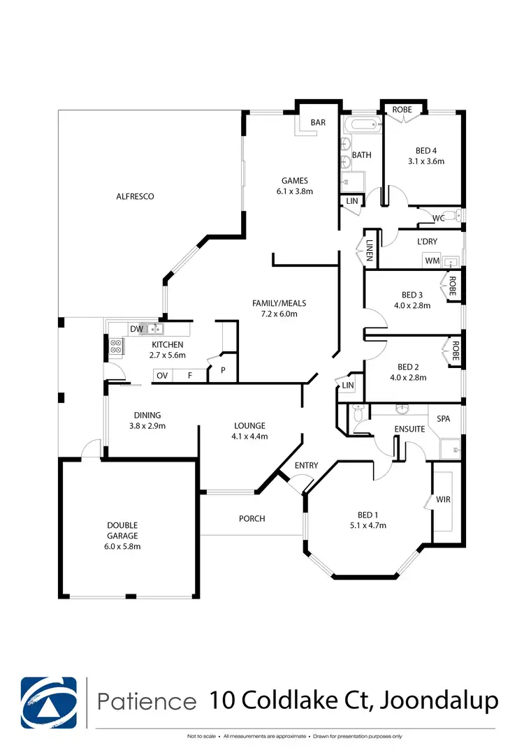 Floorplan of Homely house listing, 10 Coldlake Court, Joondalup WA 6027