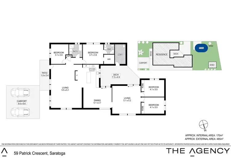 Floorplan of Homely house listing, 59 Patrick Crescent, Saratoga NSW 2251
