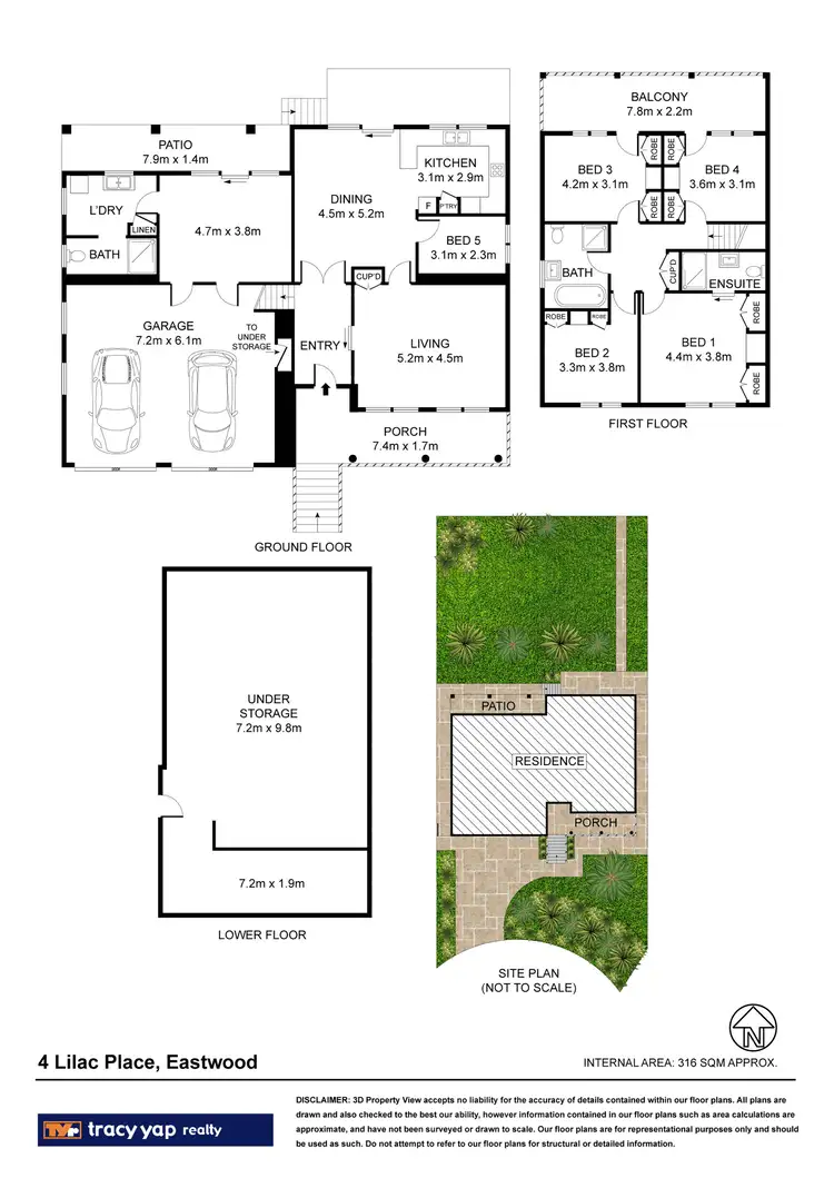 Floorplan of Homely house listing, 4 Lilac Place, Eastwood NSW 2122
