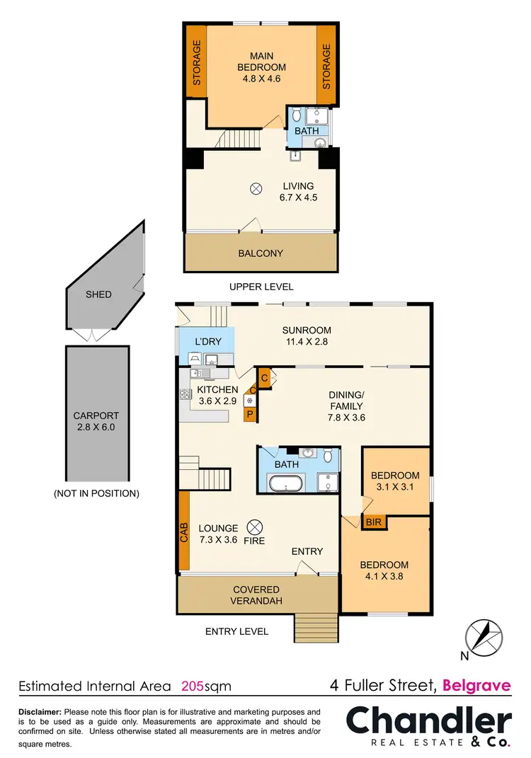 Floorplan of Homely house listing, 4 Fuller Street, Belgrave VIC 3160