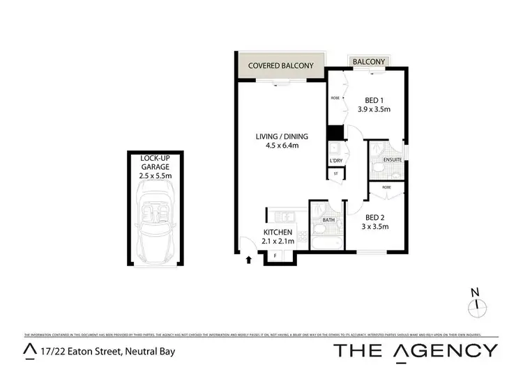 Floorplan of Homely apartment listing, 17/22 Eaton Street, Neutral Bay NSW 2089