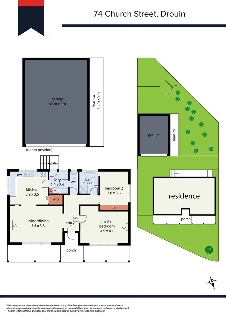 Floorplan of Homely house listing, 74 Church Street, Drouin VIC 3818
