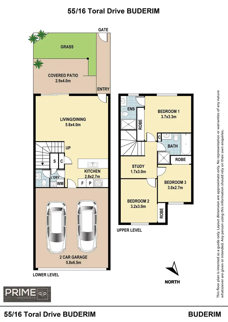 Floorplan of Homely unit listing, 55/16 Toral Drive, Buderim QLD 4556
