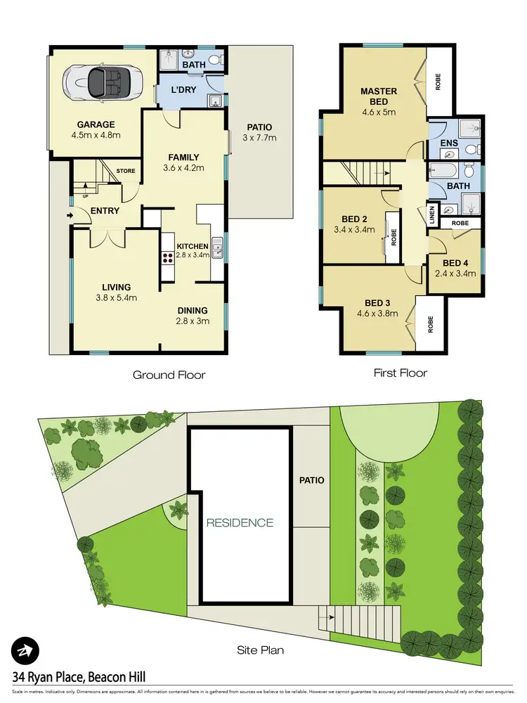 Floorplan of Homely house listing, 34 Ryan Place, Beacon Hill NSW 2100