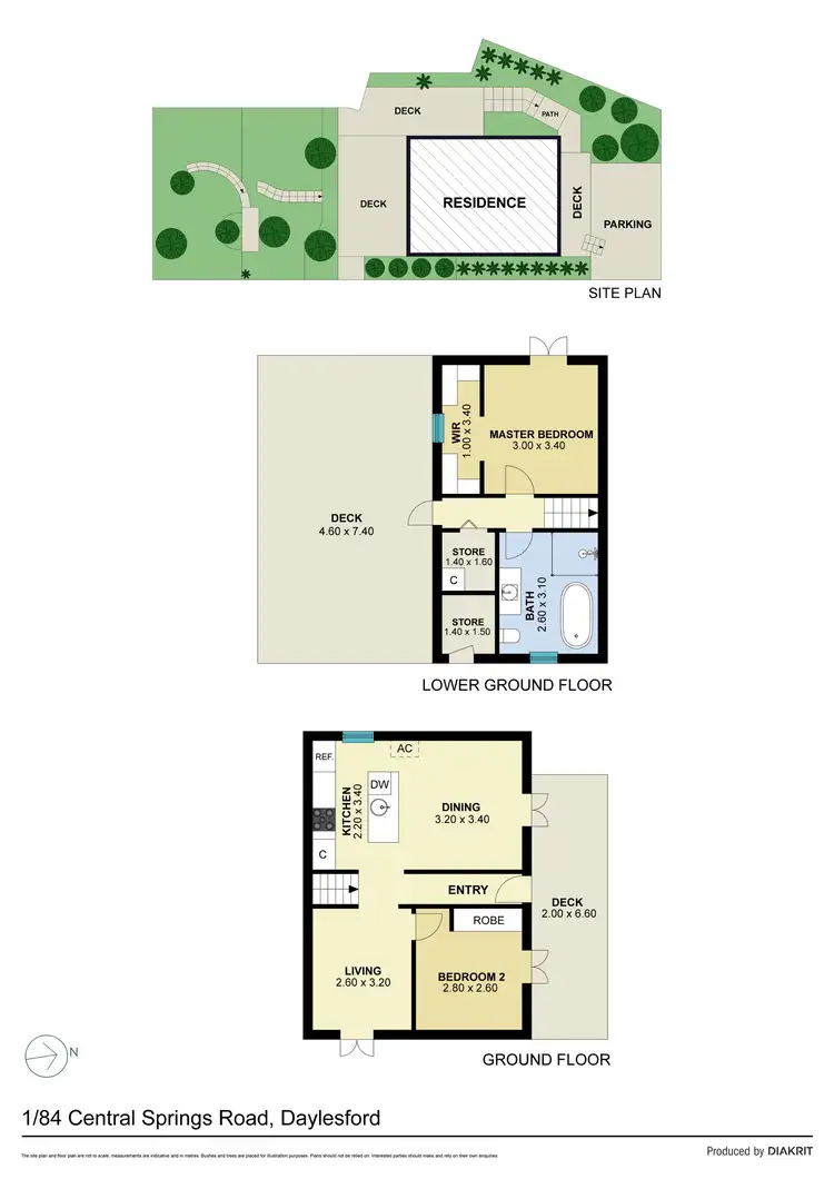 Floorplan of Homely house listing, 84A Central Springs Road, Daylesford VIC 3460