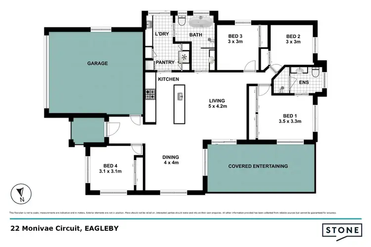 Floorplan of Homely house listing, 22 Monivae Circuit, Eagleby QLD 4207
