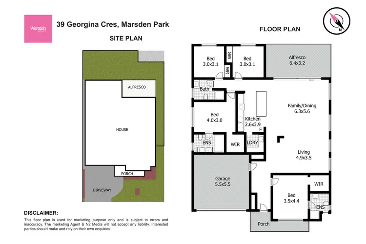 Floorplan of Homely house listing, 39 Georgina Crescent, Marsden Park NSW 2765