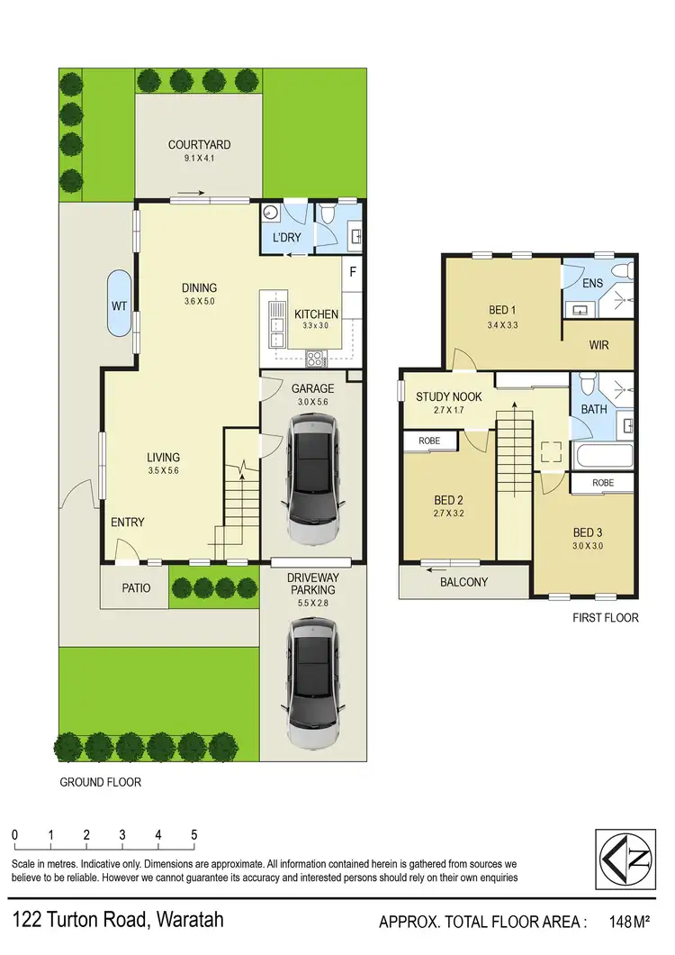 Floorplan of Homely townhouse listing, 122 Turton Road, Waratah NSW 2298