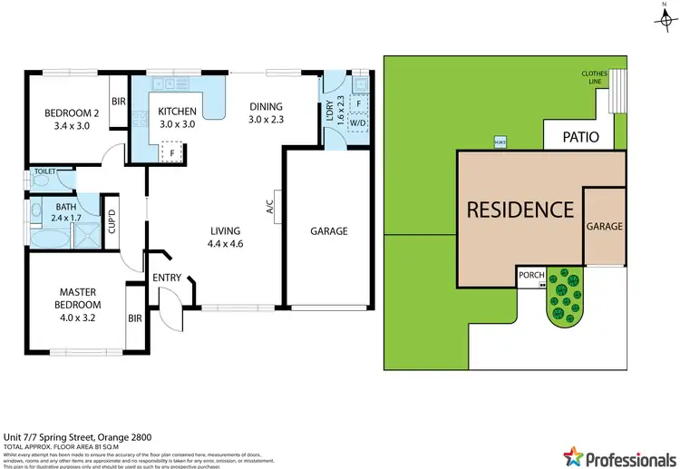 Floorplan of Homely villa listing, 7/7 Spring Street, Orange NSW 2800
