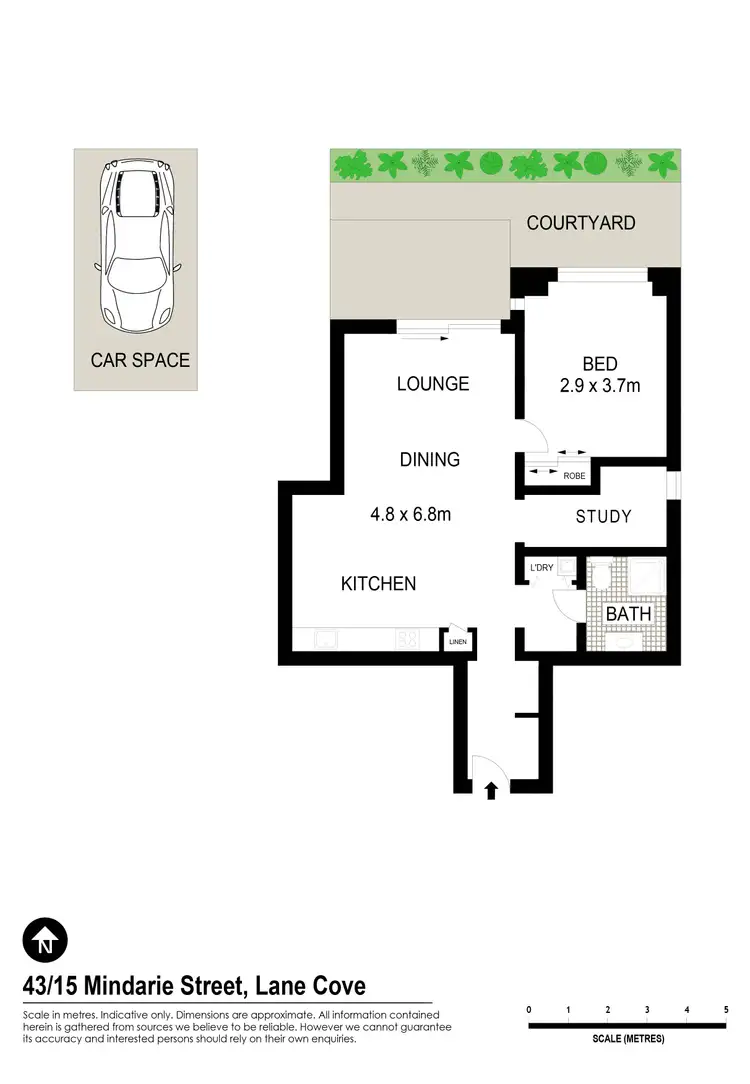Floorplan of Homely apartment listing, 43/15-21 Mindarie Street, Lane Cove NSW 2066