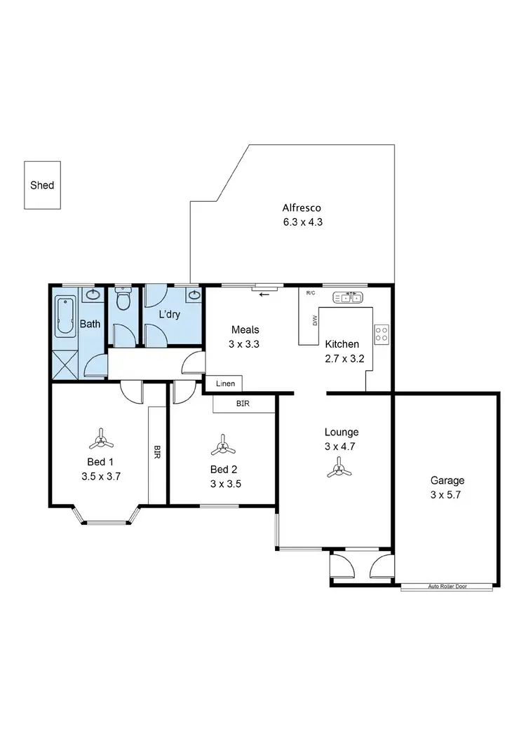 Floorplan of Homely unit listing, 2/24 Sixth Avenue, Cheltenham SA 5014