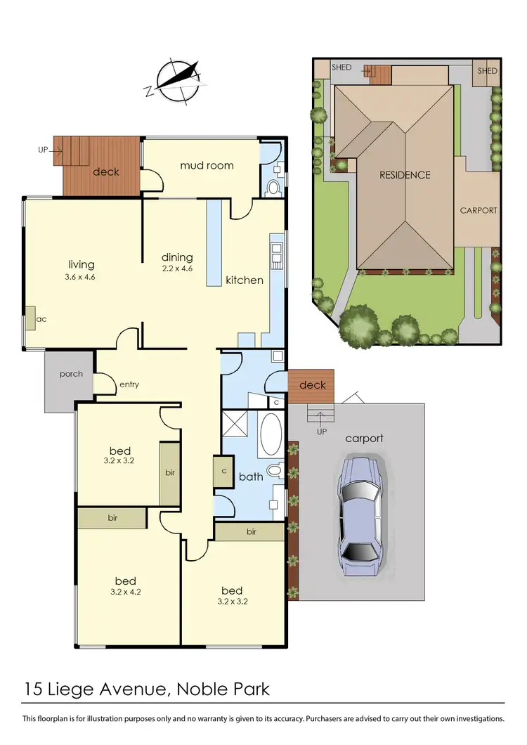 Floorplan of Homely house listing, 15 Liege Avenue, Noble Park VIC 3174