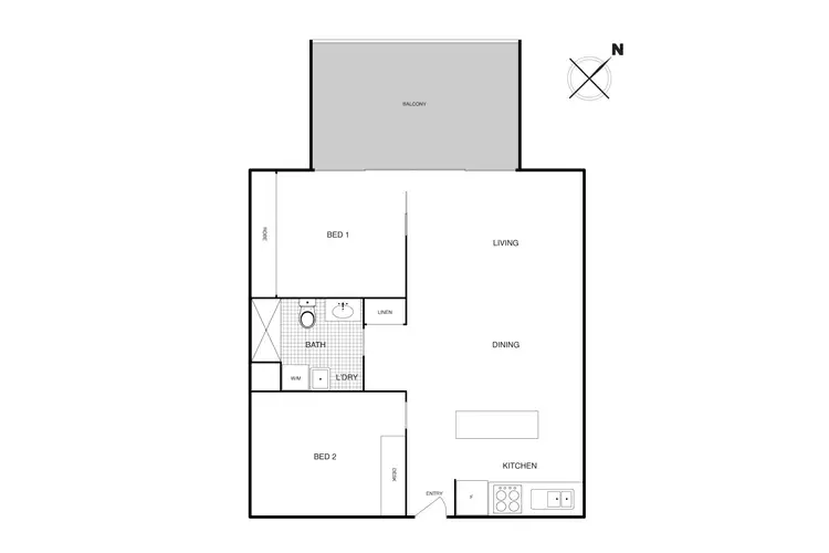 Floorplan of Homely apartment listing, 307/24 Lonsdale Street, Braddon ACT 2612