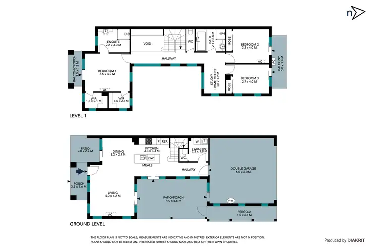 Floorplan of Homely townhouse listing, 6 Cadiz Walk, Epping VIC 3076
