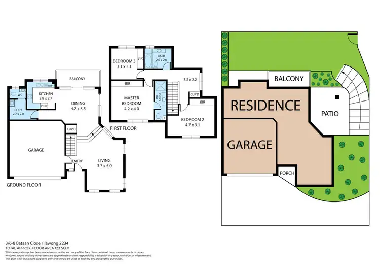 Floorplan of Homely semi-detached listing, 3/6-8 Bataan Close, Illawong NSW 2234