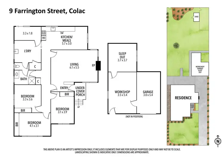Floorplan of Homely house listing, 9 Farrington Street, Colac VIC 3250