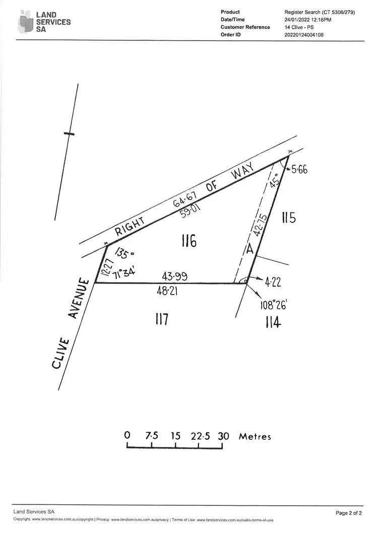 Floorplan of Homely land listing, 14 Clive Avenue, Encounter Bay SA 5211